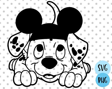 Dalmatian Cut File Disney Tshirt Svg Cricut Outline Svg Cut Files 101