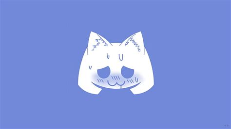 Hd Wallpaper Logo Discord Digital Art Cat Ears Simple Background