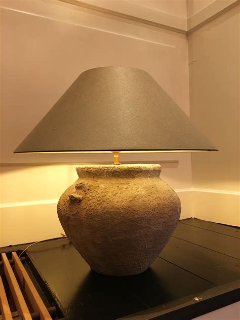 Lampe de chevet pied céramique avec abat-jour