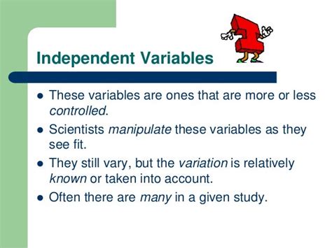 Dependent V Independent Variables
