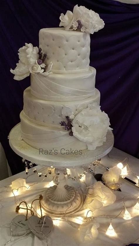 Elegant Ivory Wedding Cake Cake By Razscakes Cakesdecor