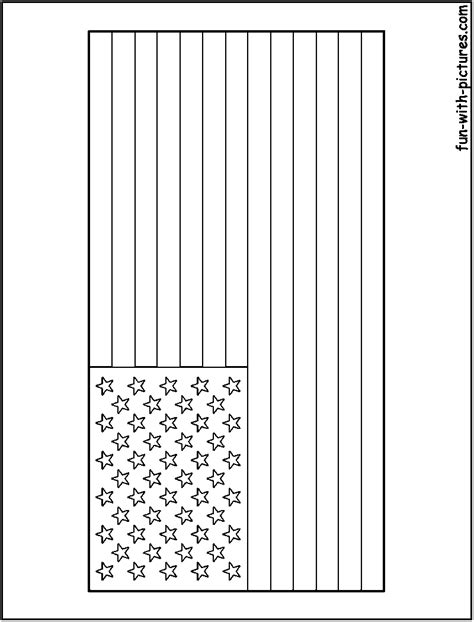 United States Flag To Color For Kids