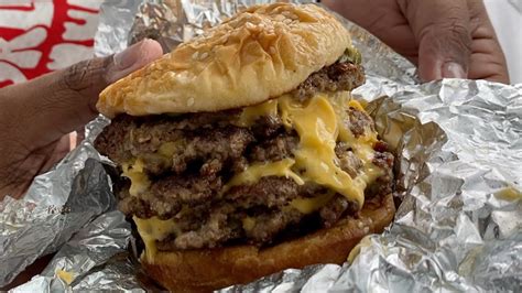 Reviewing Five Guys 5 Patty Ghetto Blaster Burger Rolls Royce Edition