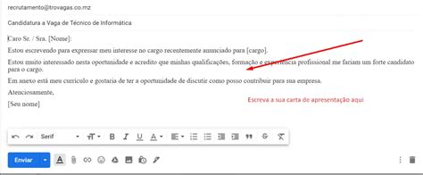 Enviar Carta De Apresentação No Corpo Do Email Ou Em Anexo