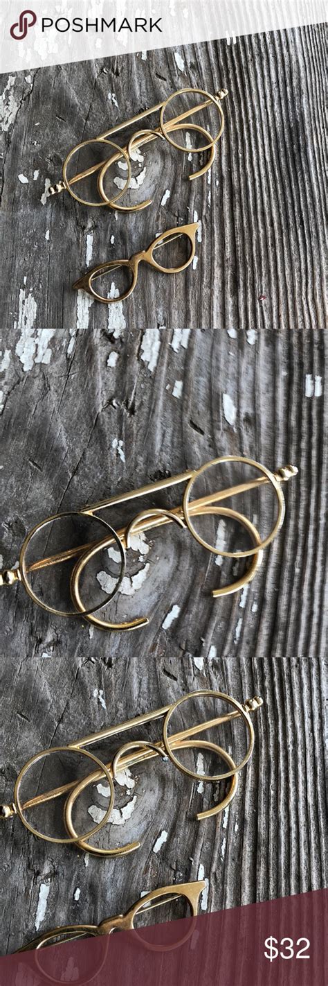 vintage eyeglasses brooch vintage set eyeglass brooch vintage jewelry brooches vintage gold