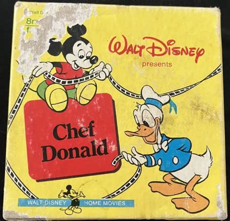 CHEF DONALD SUPER Mm Film Walt Disney Cartoons Donald Duck