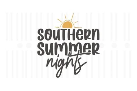 Southern Summer Nightssummer Svg Quotes Graphic By Svg Box · Creative