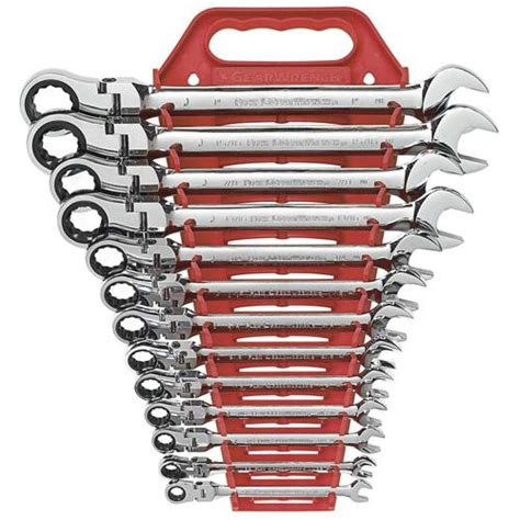 Gearwrench 13 Pc Flex Head Ratcheting Combination Sae Wrench Set In The