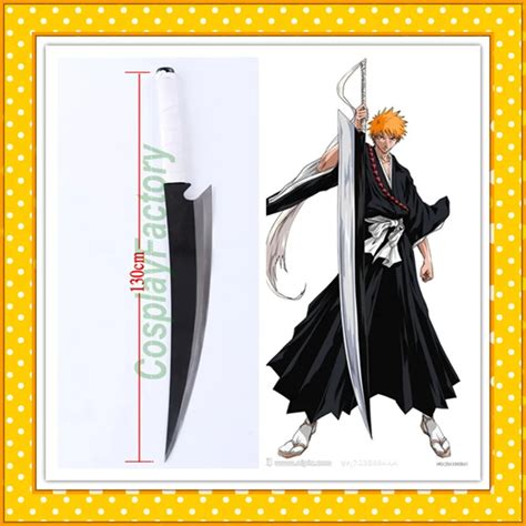 Hot Sale Bleach Cosplay Ichigo Kurosaki Sword With Sheath Free Shipping15kgpc In Toy Swords