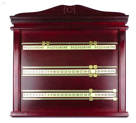 Scoreboard Board Luxury Solid Wood Mahogany Snooker → Mcbillard