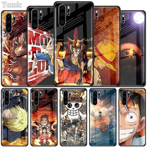 One Piece Luffy Tempered Glass Cover Case For Huawei Models For Only