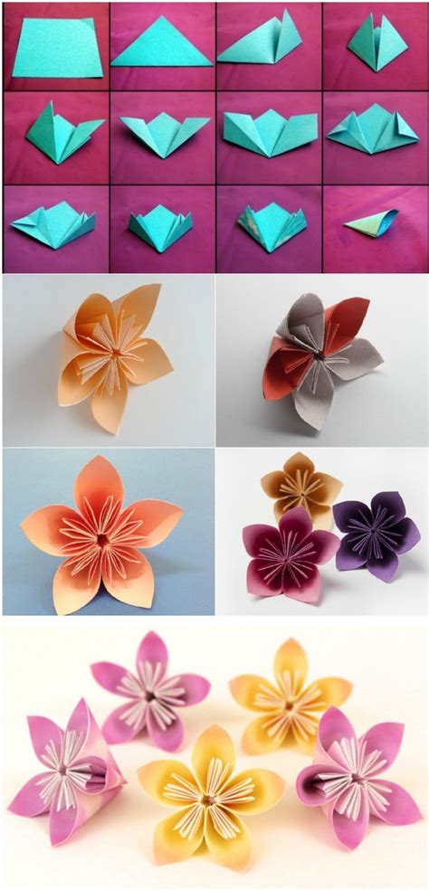 How To Make Kusudama Paper Flower Neesly Origami Fleur Bricolage