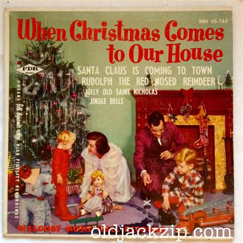 When Christmas Comes To Our House 45 Rpm 1950s Waldorf Records Nice