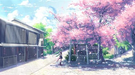 12 Anime Cherry Blossoms Wallpaper Goronimes