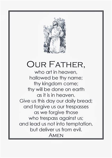 Our Father Prayer Printable
