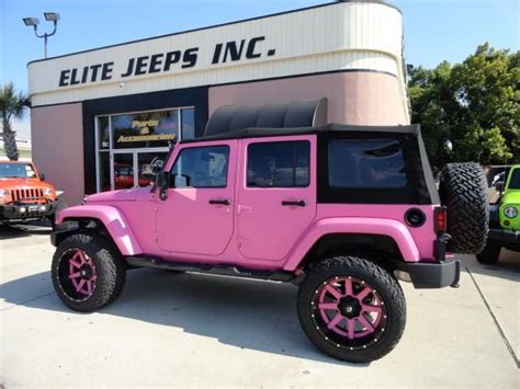 Hot Pink Jeep With Pink Rims 2015 Jeep Wrangler Unlimited Sahara