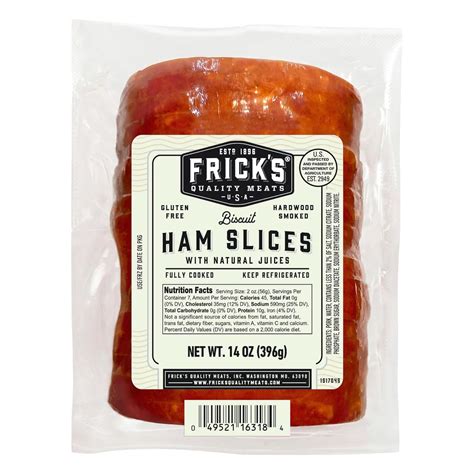 Fricks Hardwood Smoked Biscuit Ham Slices Shop Pork At H E B