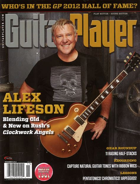 Alex Lifeson Like Clockwork Guitar Player Magazine November 2012