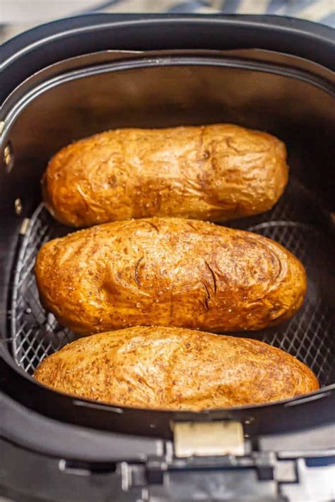 Crispy Air Fryer Baked Potatoes Video Recipe Air Fryer Baked Potato Air Fryer Recipes