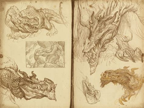 Dwarves Dragons And Other Miscreants Sketchbook By Justin