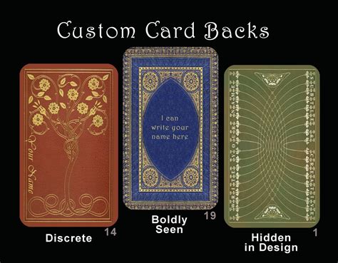 Custom Card Backs For Tarot And Lenormand Decks