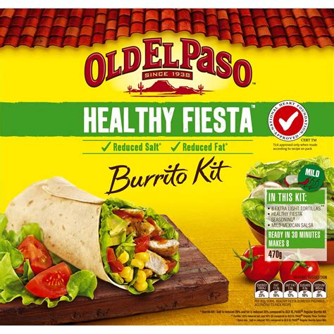 Old El Paso Buritto Healthy Fiesta Dinner Kit G Woolworths