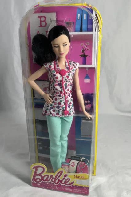 Mattel Barbie Career You Can Be Nurse Doll Asian Ethnic Scrubs 2015