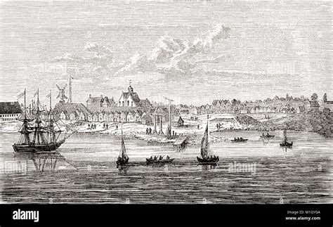 New Amsterdam Ein Aus Dem 17 Jahrhundert Holländische Siedlung An Der