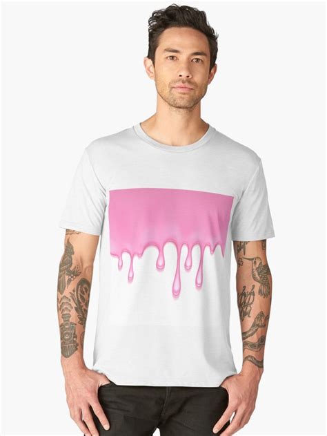 Pink Melting Ice Cream Premium T Shirt By Newburyboutique Classic T Shirts T Shirt Mens Tshirts