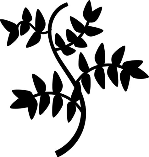 Svg Branch Leaves Leaf Plant Free Svg Image And Icon Svg Silh