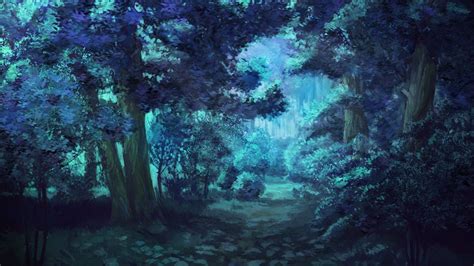 92 Anime Night Forest Background Lotus Maybelline