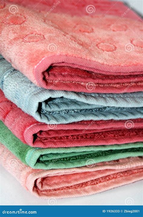 Stack Of Towels Stock Image Image Of Colorful Towels 1926333