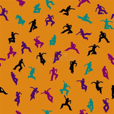 Dancing Seamless Pattern Stock Vector Illustration Of Passion 69730045