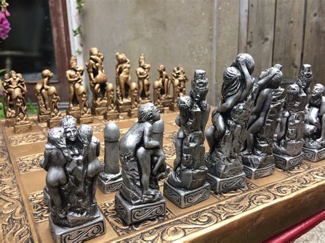 Detailed Erotic Chess Set Kama Sutra Themed Chess Set Based Etsy