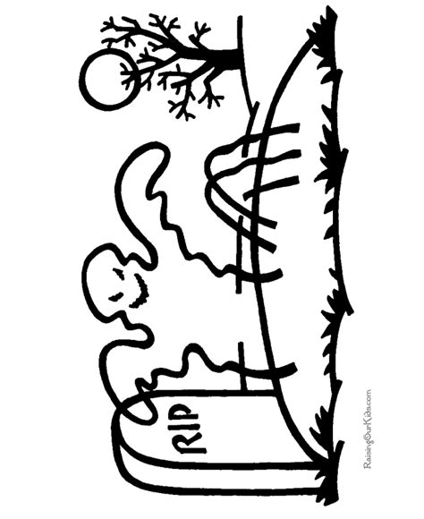 Spooky, scary and fun trick or treat halloween coloring pages the kids will sure to love. Scary Halloween ghost coloring pages - 009