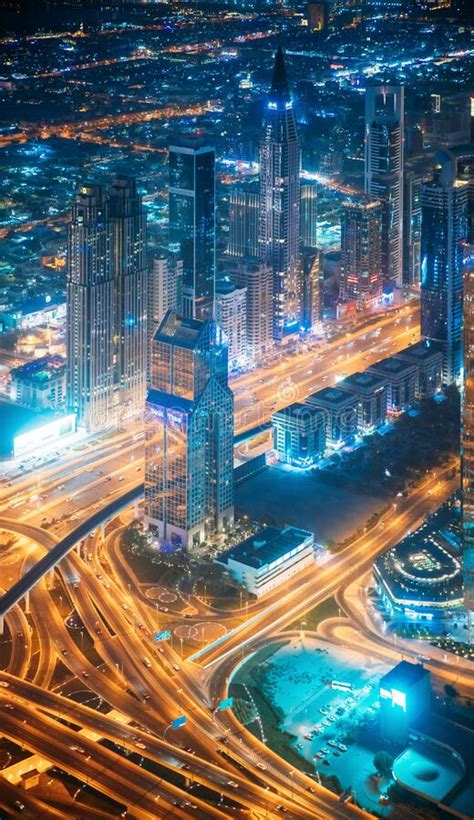 Dubai Uae United Arab Emirates May 25 2021 Aerial View Of Street