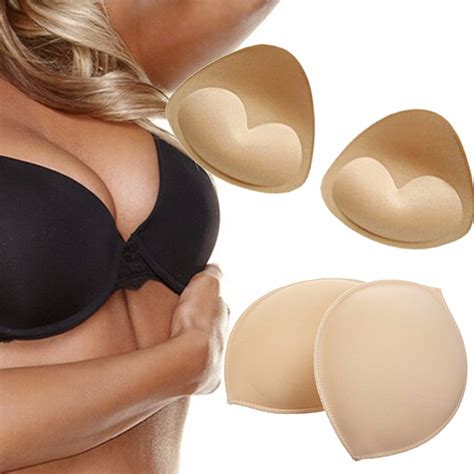 fashion sewing 6 pairs strapless push up bikini swimsuit bra pad insert removable swimwear ga4948607