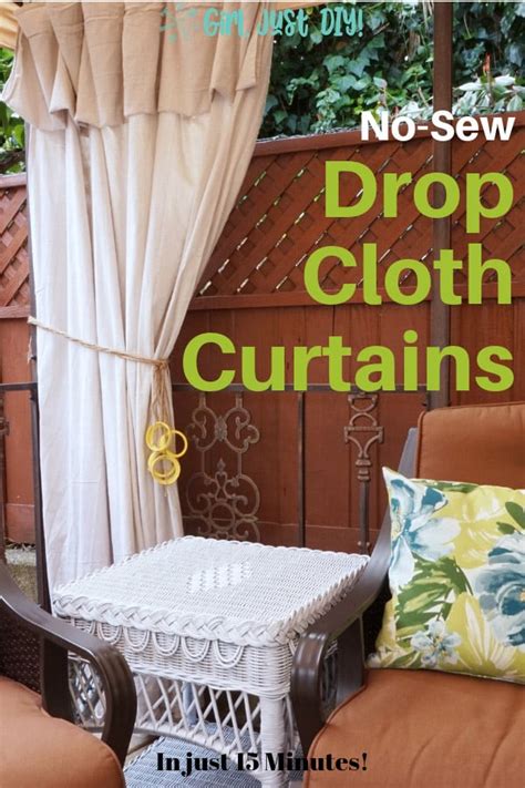 Drop Cloth Curtains My Patio Refresh Part 3 Girl Just Diy