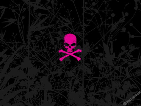 Pink Emo Skull Wallpaper From Emo Wallpapers