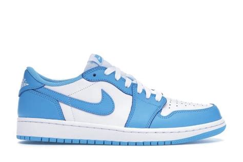 Underfoot, the midsole houses air in the heel for cushioning. ERIC KOSTON X AIR JORDAN 1 LOW SB 'POWDER BLUE/UNC ...