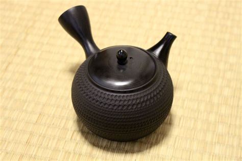 Tokoname Japanese Tea Pot Kyusu Gyokko Pottery Tea Strainer Black Dei