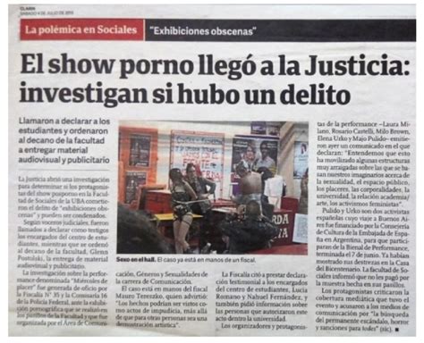 Noticia El Show Porno Lleg A La Justicia Investigan Si Hubo Un