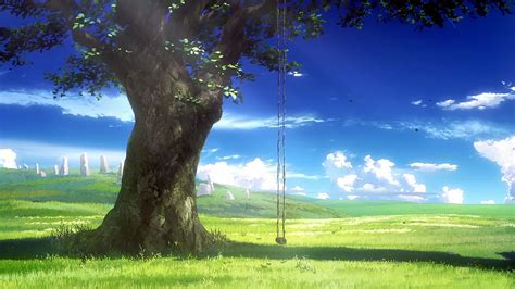 Anime Grass Scenery Wallpapers Wallpaper Cave