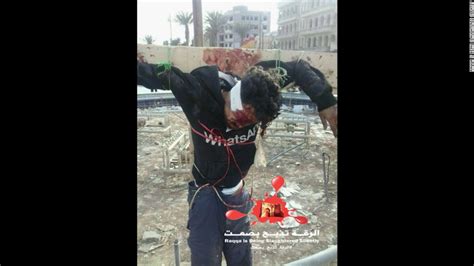 jihadist group crucifies bodies to send message in syria