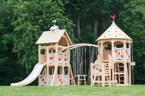 Coming In 2019 Color Cedarworks Playsets Wood Swing Sets Outdoor