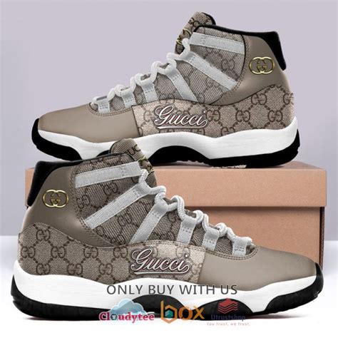 Gucci Grey Color Air Jordan 11 Shoes Express Your Unique Style With