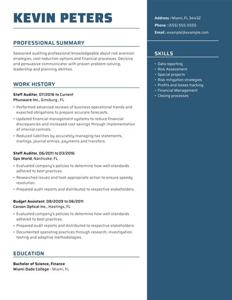Let us take a closer look at what is in store. Quality Staff Auditor Resume Example | MyPerfectResume