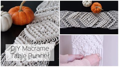 How To Make A Macrame Table Runner Diy Tutorial Youtube