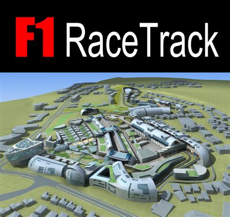 F1 Racetrack 01 3d Model Flatpyramid