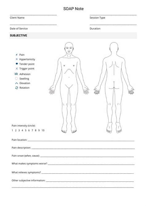 massage forms and templates free pdf downloads